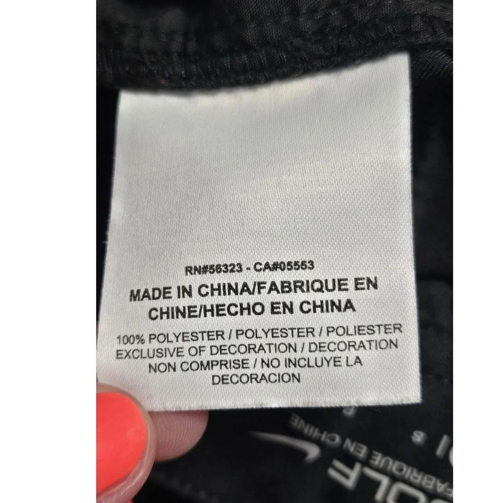 Nike Golf Dri-FIT Pants Boys Youth Size Small Black Flat Front Athletic